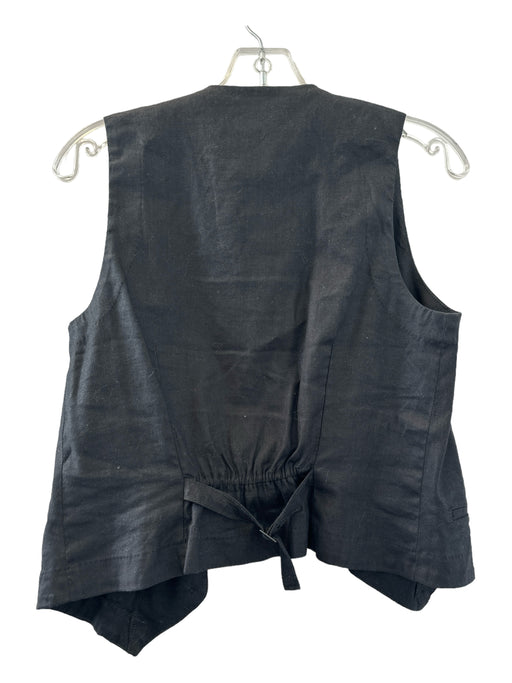 Evereve Size S Black Linen Blend Vest Black / S