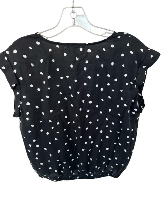 Cloth & Stone Size S Black & White Tencel Sleeveless Polka Dot V Neck Skirt Set Black & White / S