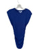 Michael Stars Size S Violet Cotton Blend Sleeveless Ribbed Side Ruching Dress Violet / S