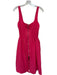 By Anthropologie Size SP Magenta Cotton Gold Zipper Smocked Waist Dress Magenta / SP