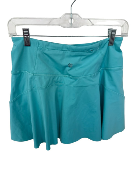 Athleta Size S Torquoise Polyester Blend High Waist Skort Zipper Pocket Tank Top Torquoise / S