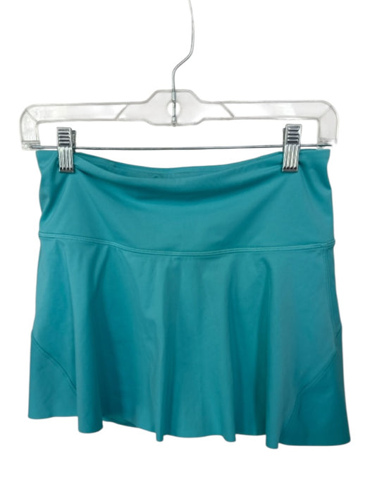 Athleta Size S Torquoise Polyester Blend High Waist Skort Zipper Pocket Tank Top Torquoise / S