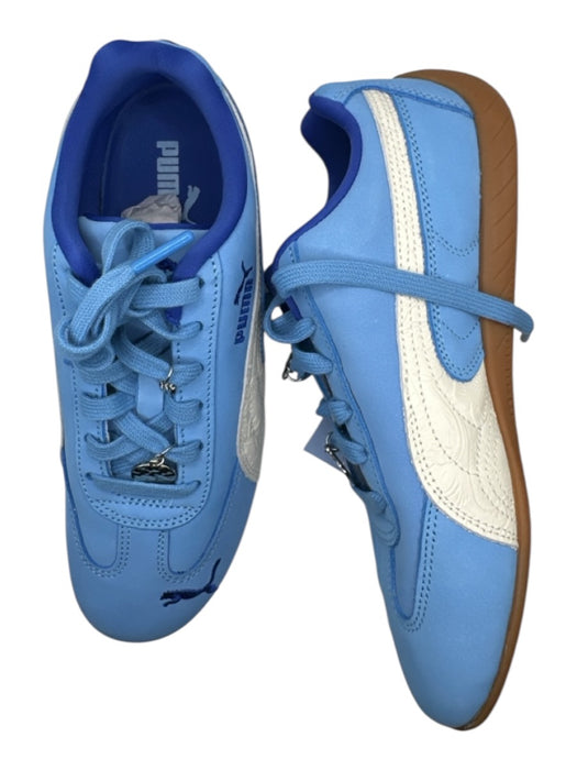 Puma Shoe Size 8 Cornflower Blue & White Leather & Textile Rubber Sole Sneakers Cornflower Blue & White / 8