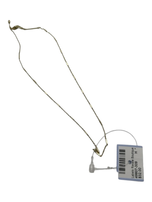 Kendra Scott Gold Metal Metal chain Bar Detail Dainty Necklace Gold