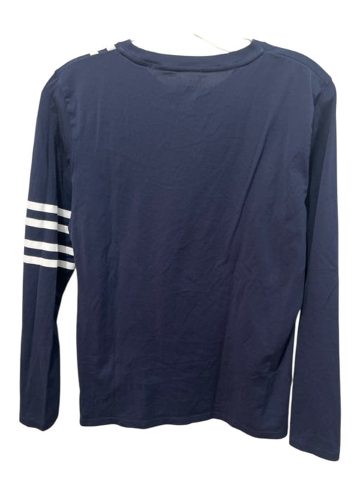 Tory Sport Size S Navy Blue & White Cotton Striped Band Long Sleeve Top Navy Blue & White / S