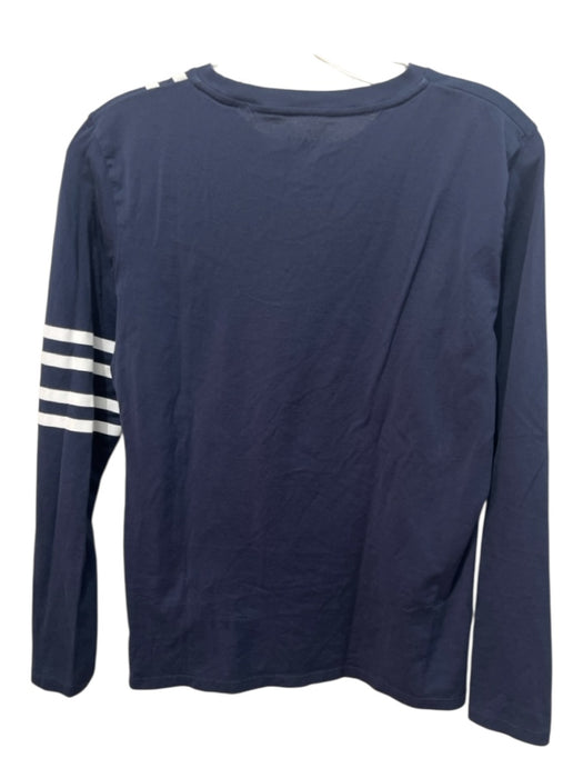 Tory Sport Size S Navy Blue & White Cotton Striped Band Long Sleeve Top Navy Blue & White / S