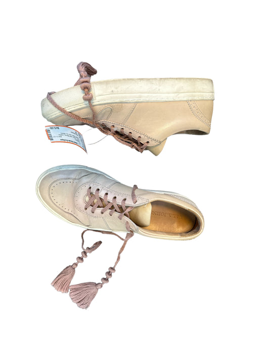 Ulla Johnson Shoe Size 37 Light Mauve Leather Tassel Detail Lace Up Sneakers Light Mauve / 37