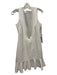 Susana Monaco Size 6 Off White Rayon Blend Sleeveless Ruffles Dress Off White / 6