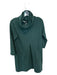 Tyler Boe Size XS Forest Green Cotton Blend Turtle Neck Long Sleeve Dress Forest Green / XS