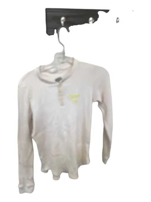 Mother Size Est S Cream Cotton Waffle Buttons Long Sleeve Top Cream / Est S