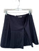 COS Size 6 Navy Wool High Waist Front Pleat Back Zip Mini Skirt Navy / 6