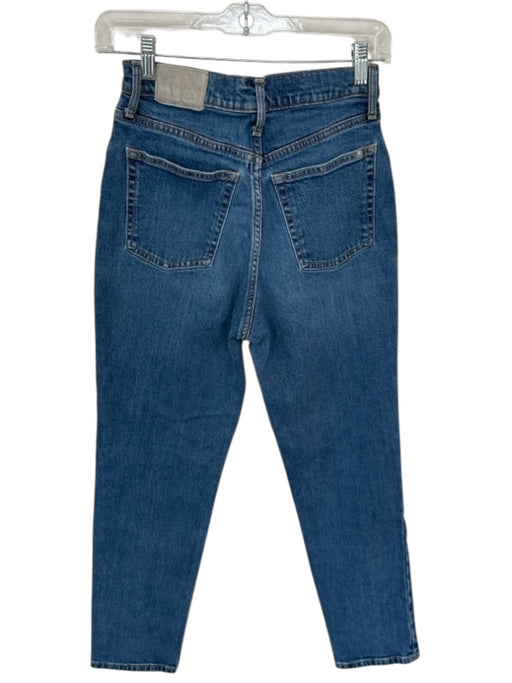 Everlane Size 26R Med Dark Wash Organic Cotton High Rise Straight Leg Jeans Med Dark Wash / 26R