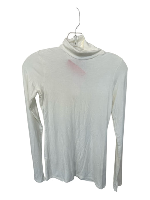 Spanx Size M Ivory Modal Blend Long Sleeve Turtleneck Top Ivory / M