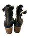 Free Bird Shoe Size 7 Black & Brown Leather Studded Block Heel Cut Outs Booties Black & Brown / 7