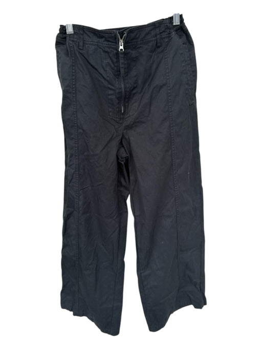 SKIMS Size S Black Cotton Elastic Waist Wide Leg Athletic Pants Black / S