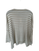 Mersea Size One Size Taupe & White Acrylic Blend Long Sleeve Striped Sweater Taupe & White / One Size