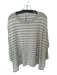 Mersea Size One Size Taupe & White Acrylic Blend Long Sleeve Striped Sweater Taupe & White / One Size