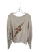 CHRLDR Size S Peach Pima Cotton Stretch Lightning Bolt Crew Neck Sweatshirt Peach / S