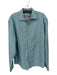 Robert Graham Size L White, Blue & Green Print Cotton Checkered Button Up Shirt White, Blue & Green Print / L