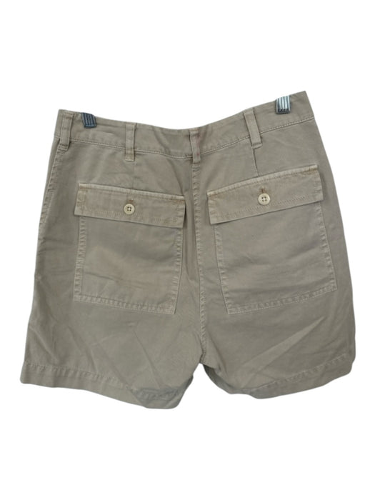 J Crew Size 2 Beige Cotton bermuda High Rise Pocket Detail Chino Shorts Beige / 2