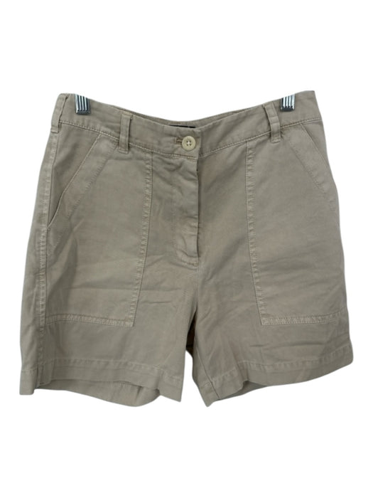 J Crew Size 2 Beige Cotton bermuda High Rise Pocket Detail Chino Shorts Beige / 2
