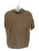 Massimo Dutti Size 2 Golden Beige Viscose Blend Short Sleeve Button Down Blouse Golden Beige / 2