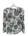 Conversations by Anthropologie Size 2 White & Black Rayon Long Sleeve Animal Top White & Black / 2