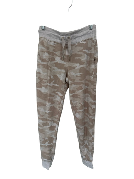 Athleta Size XXS Cream & Brown Tencel Blend Camo Jogger High Rise Sweatpants Cream & Brown / XXS