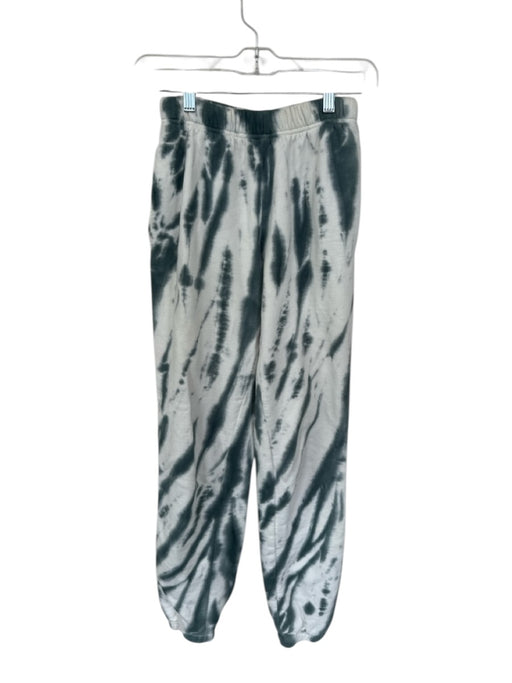Good American Size 0 Turquoise & White Cotton Tie Dye High Rise Sweatpants Turquoise & White / 0