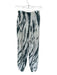 Good American Size 0 Turquoise & White Cotton Tie Dye High Rise Sweatpants Turquoise & White / 0