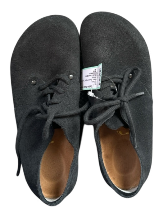 Birkenstock Shoe Size 37 Black Suede Round Toe lace up Shoes Black / 37