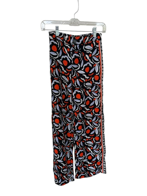 Anthropologie Size 0 Black & Multi Lyocell Elastic Waist Botanical Pants Black & Multi / 0