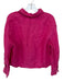 Zara Size S Hot pink Linen Button Down Boxy Crop Top Hot pink / S