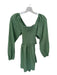 FP Beach Size XS Seafoam Green Cotton Long Sleeve Mini Open Back Back Tie Dress Seafoam Green / XS