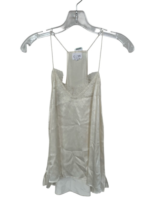 Cami NYC Size XS White Silk Lace Spaghetti Strap Camisole White / XS