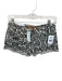 Joe's Size 25 Black & White Cotton Denim Abstract Geometric Cut Off Shorts Black & White / 25