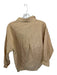 Le Lis Size S Tan Cotton Oversized Button Up Long Sleeve Boxy Blouse Tan / S