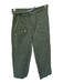 Marissa Webb Size 2 Green Cotton Fold Over Waist Pocket detail Zip Fly Pants Green / 2