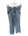 Mother Size 25 Light Wash Cotton Paperbag Waist Acid Wash Straight Leg Pants Light Wash / 25
