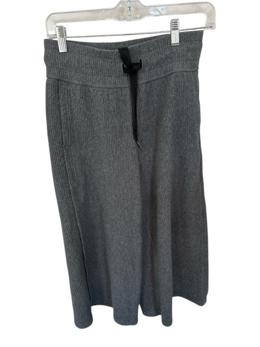 Lululemon Size 4 Dark Gray Cotton Blend High Rise Crop Drawstring Pants Dark Gray / 4
