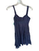 Maeve Size 4 Indigo Cotton Tiered Sweetheart Neckline Straps Midi Dress Indigo / 4