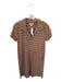 Pact Size M Tan & brown Organic Cotton Stripe V Neck T Shirt Dress Midi Dress Tan & brown / M