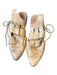 Free People Shoe Size 38 Brown Leather Woven Side Tie Pointed Toe Mules Brown / 38