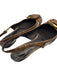 Burberry Shoe Size 35.5 Brown & Tan Leather & Canvas Buckle Round Toe Flats Brown & Tan / 35.5