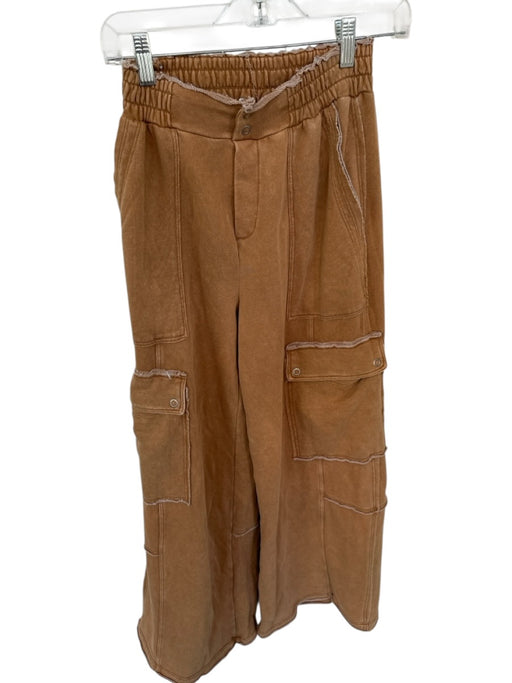Daily Practice Size XXS Light Brown Cotton Blend Elastic Waist Athletic Pants Light Brown / XXS