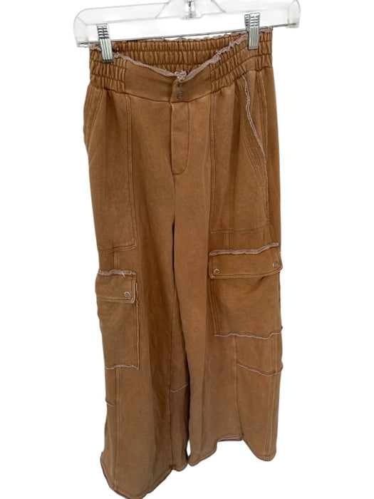 Daily Practice Size XXS Light Brown Cotton Blend Elastic Waist Athletic Pants Light Brown / XXS