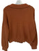 FP Beach Size S Rust Cotton Blend High Waist Textured Collar Short Set Rust / S