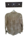 J. McLaughlin Size S Taupe & Tan Silk Long Sleeve Snake Skin Print Top Taupe & Tan / S
