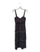 Saylor Size XS Black & Multi Polyester Blend Sleeveless Ribbed Metallic Dress Black & Multi / XS