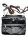 Hobo Black & Brown Leather Canvas Strap Crossbody silver hardware Bag Black & Brown / S